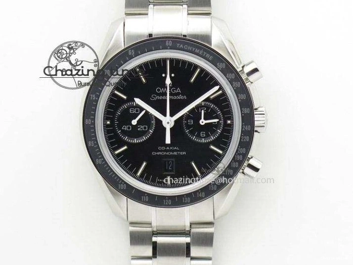 0517 Timeless Planet Ocean 600M Chrono SS VRF 1:1 Best Edition Black Orange Bezel Black Dial on SS Bracelet A 7652